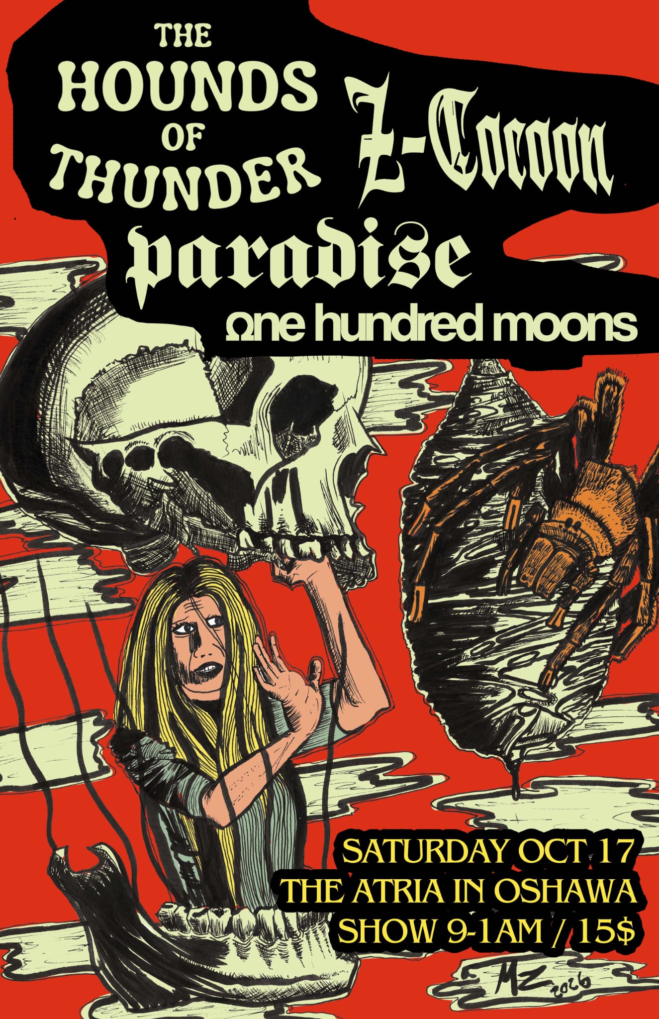 Hounds of Thunder / Paradise / Z-Cocoon / One Hundred Moons — official-source promotional artwork
