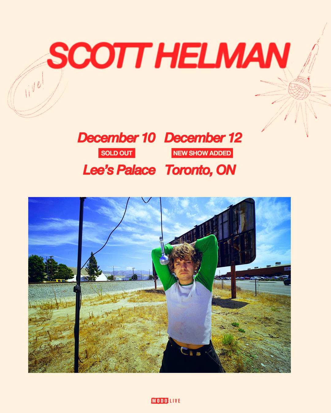 Official event poster for Scott Helman