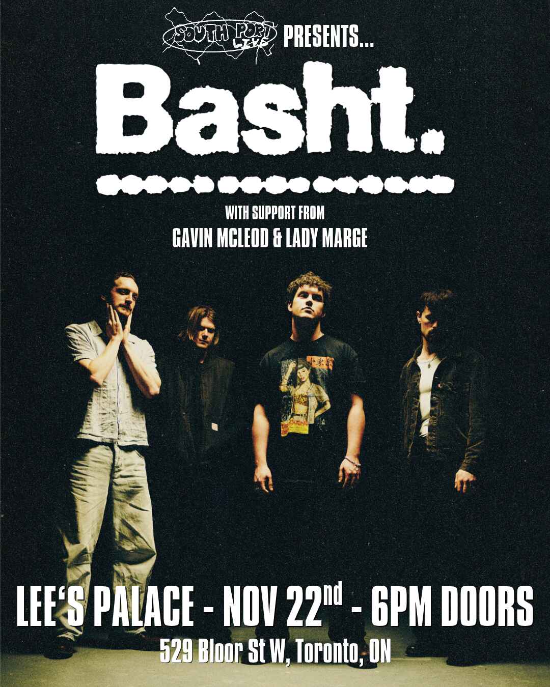 Official event poster for Basht. w Gavin Mcleod & Lady Marge